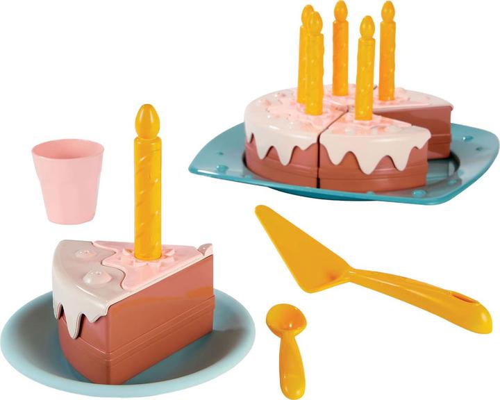 Produktbild Ecoiffier Play Food Geburtstagskuchen-Spielset, 20-teilig.