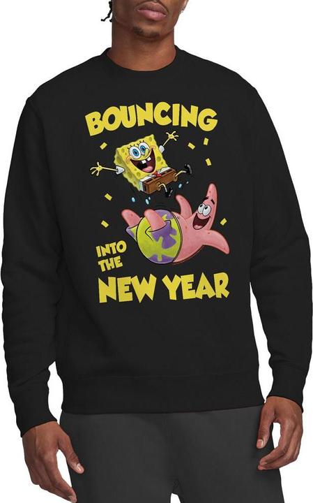 Produktbild Spongebob Squarepants Bouncing Into The New Year Sweatshirt (XL)