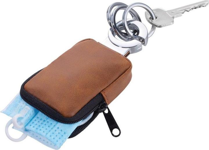 Actual product image Troika Clean Click key ring 55 x 20 x 125 mm, brown