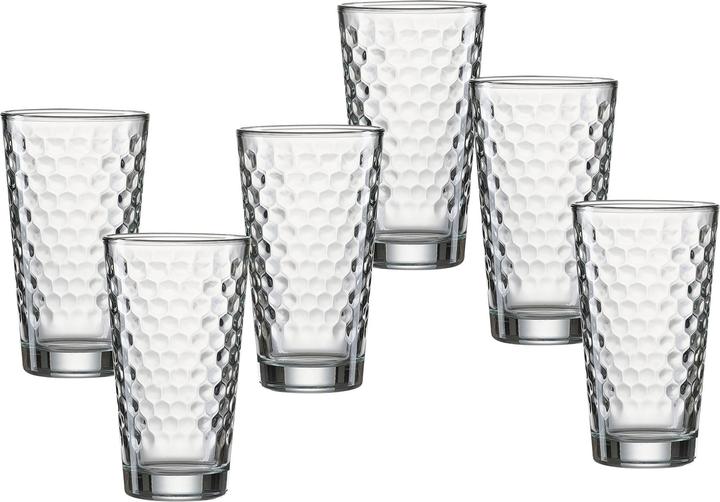 Ritzenhoff & Breker Longdrinkglas Favo klar 6ST 400ml (0.40 l, 6 x)