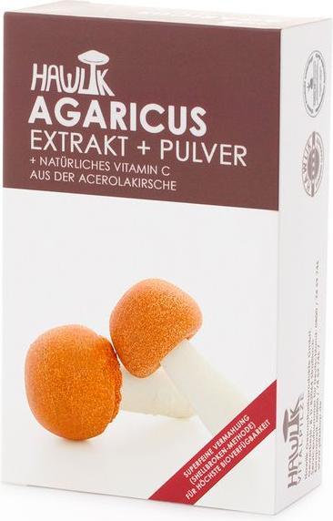 Hawlik Agaricus Extrakt+ (120 Stück, Kapseln, 110 g)