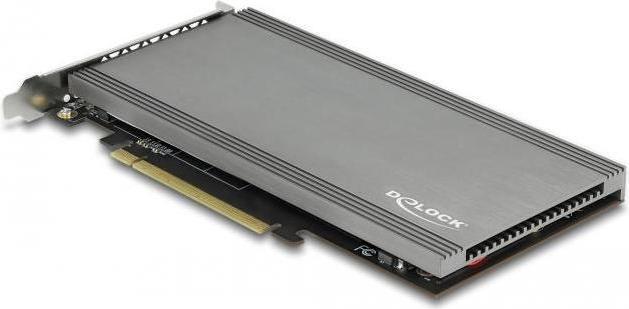 Actual product image Delock PCI Express x16 card > 4x internal NVMe M.2 Key M