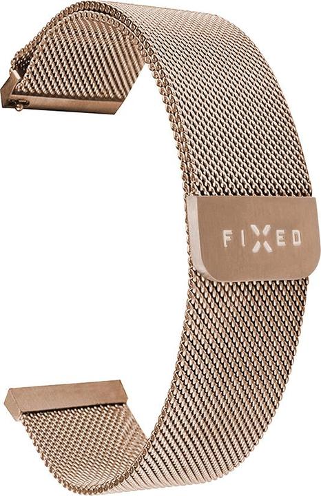 Actual product image Fixed Mesh metal rem til Smartwatch Univ. 20mm Rose Guld (20 mm, Stainless steel)