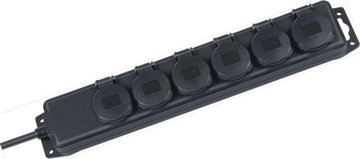Actual product image Brennenstuhl Socket strip (6 x, CEE 7/3, 2 m)
