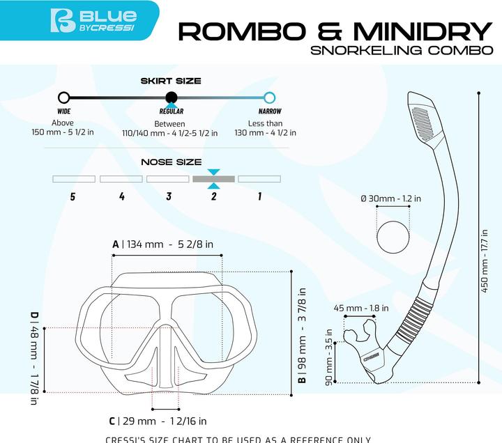 Immagine prodotto Cressi Rombo + Mini Dry