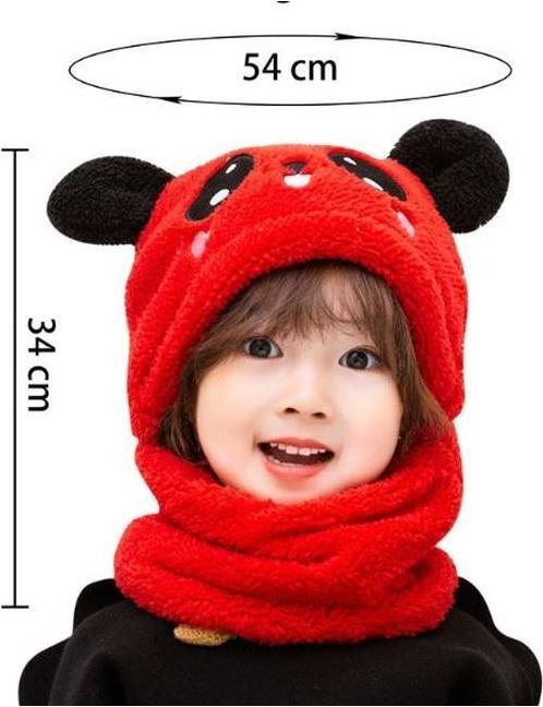 Actual product image MU Style Panda Series children's cartoon winter hat (One size)