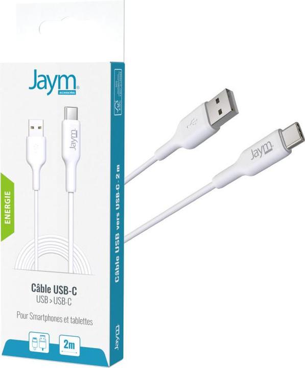 Produktbild Jaym USB-zu-Type-C 2,4A 2M Lade- und Datensynchronisationskabel (2 m, USB 3.2 Gen 1)