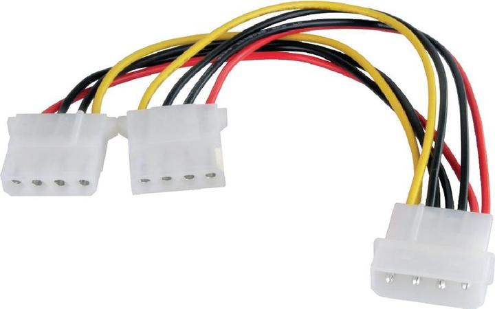 Actual product image Roline Y-cable 4 pin HDD / 2 x 4 pin HDD