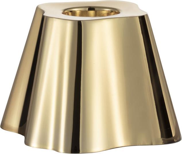 Actual product image Iittala Aalto Candlestick & brass (Ø 8 x 5 cm, Ø 8 x 6.5 cm)