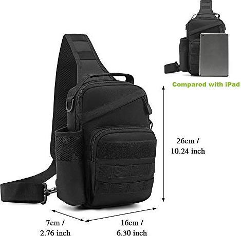Produktbild Only-Bags.Store Tactical Chest Bag Militärische Umhängetasche Tactical Chest Sling Pack Crossbody Bag