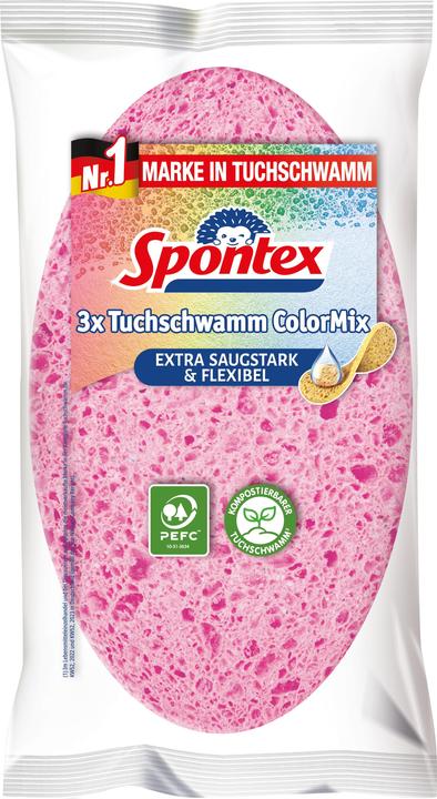 Produktbild Spontex Tuchschwamm Color Mix 3er Pack (1 Stk.)