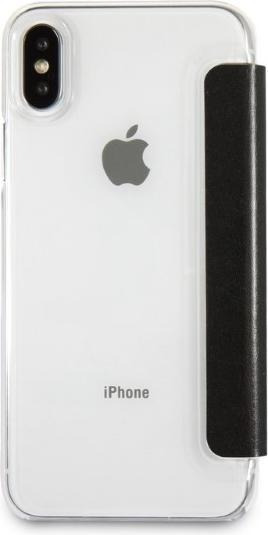 Immagine prodotto Karl Lagerfeld KLFLBKPXKSB Custodia per iPhone X/Xs in acciaio/nero Signature Glitter (Apple iPhone XS, Apple iPhone X)