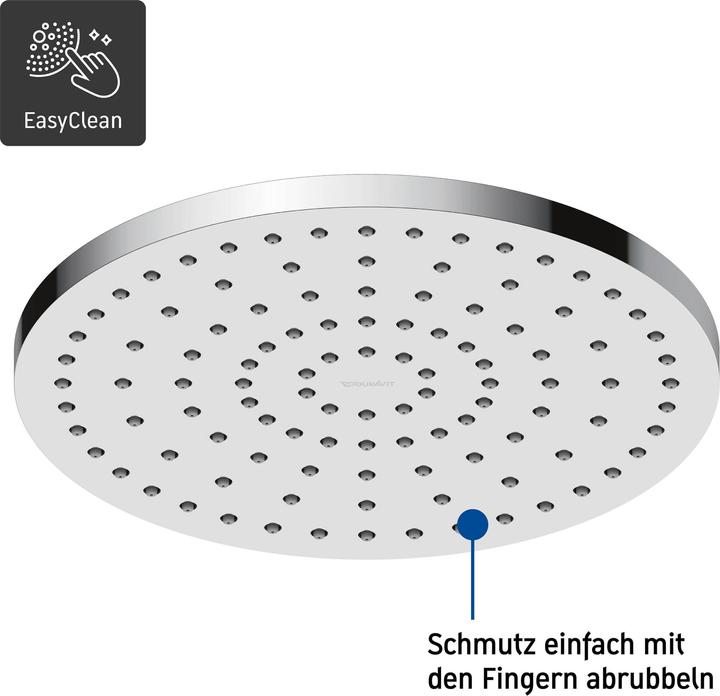 Actual product image Duravit Overhead shower 1 jet, 250 chrome (1 Beam types, 21 l/min)
