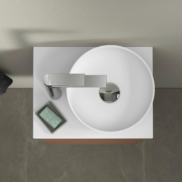 Actual product image Duravit Sivida countertop washbasin, round, 300x300mm, without tap hole, without overflow (300 mm, 300 mm)