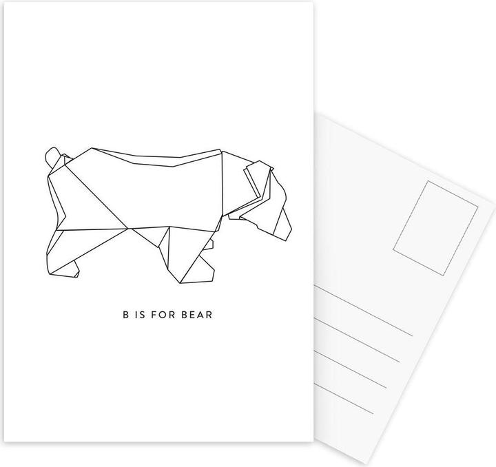 Produktbild Juniqe Origami-Bär (5 Stk.)