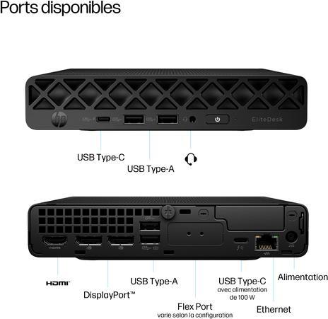 Produktbild HP ELITEDESK 8 MINI G1I U5-235 (Intel Core Ultra 5 235U, 16 GB, 256 GB)