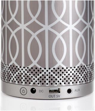 Produktbild Stellé Audio, Pillar Bluetooth Lautsprecher, Silber Print