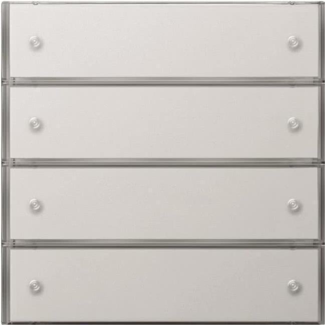 Actual product image Gira Push-button 3 comfort 4-fold 2034112 KNX surface switch pure white
