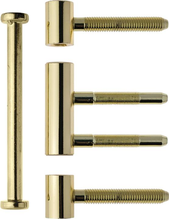 Otlav Drill-in hinge 3-piece type 335 ø 15 mm, gold-plated steel
