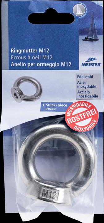Produktbild Meister Ringmutter M12 ø 25 mm Edelstahl (M12)