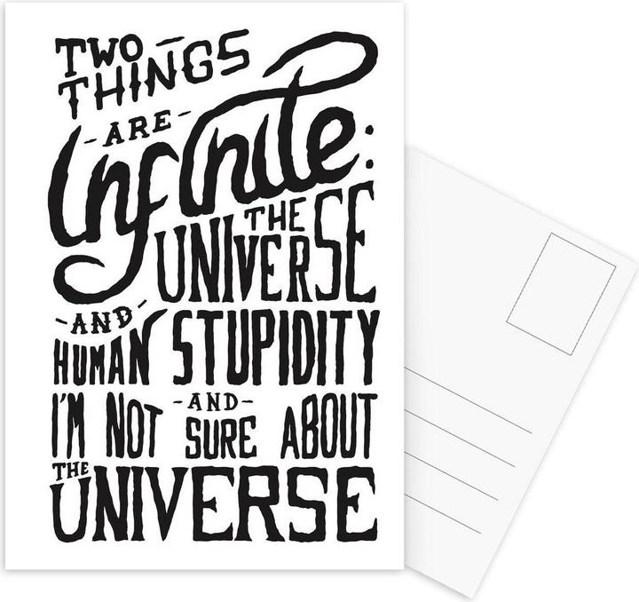 Immagine prodotto Juniqe La stupidità umana - Citazioni e slogan (15 pz.)