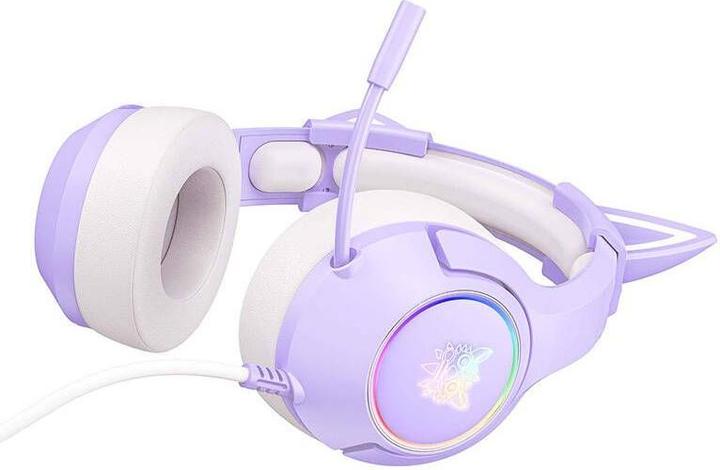Actual product image Onikuma Headset K9 Cat-Ear purple