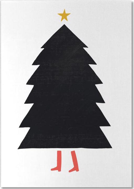 Immagine prodotto Juniqe Stivali di Natale - Natale (A5, Righe)