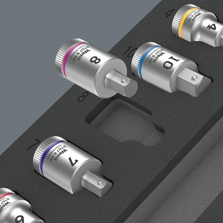Actual product image Wera 9723 Foam insert Zyklop B bit socket set 1