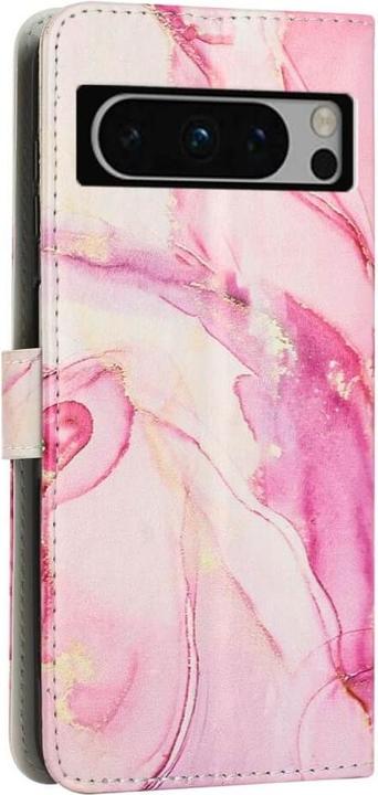 Actual product image Cover-Discount Google Pixel 8 Pro - Case cover with shoulder strap Marble pink (Google Pixel 8 Pro)