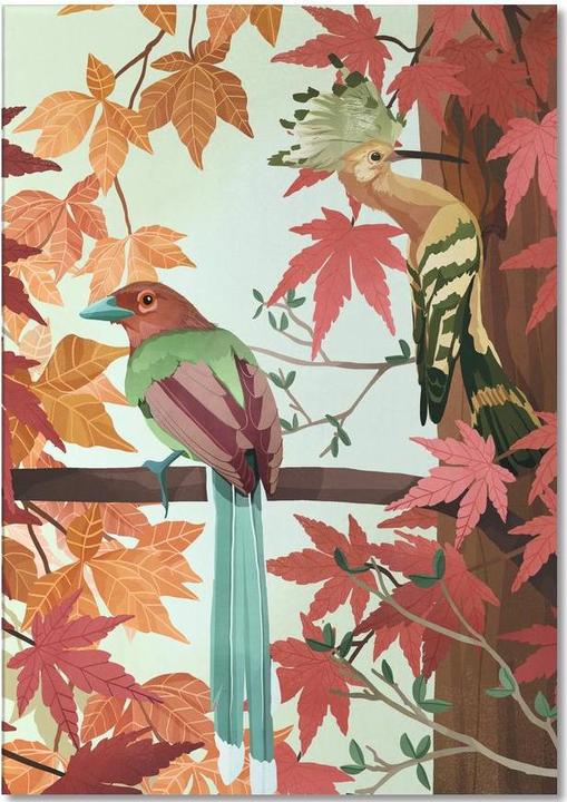 Actual product image Juniqe Birds Of Autumn - Birds (A5, Lined)