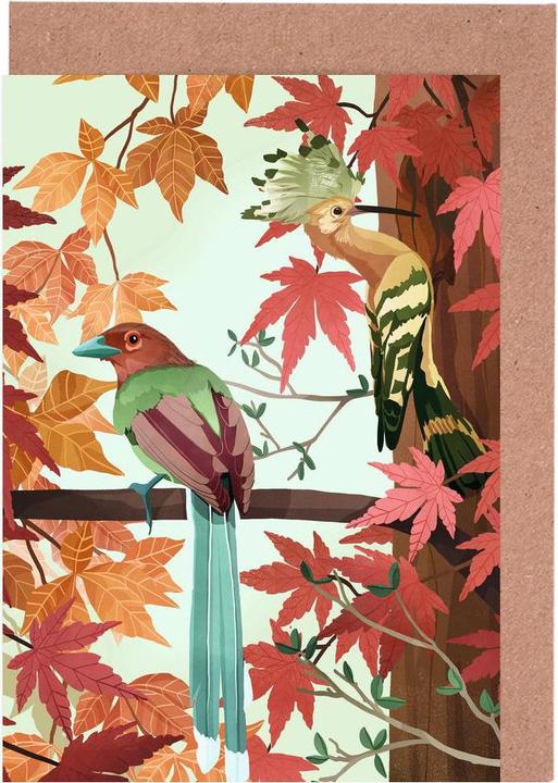 Actual product image Juniqe Birds Of Autumn - Birds (15 pcs.)