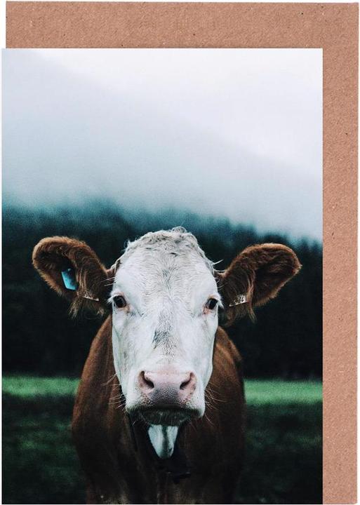 Actual product image Juniqe Mist Descends Upon Farmland - Cows (10 pcs.)