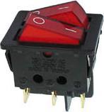 Produktbild Velleman Power Rocker Switch 10A-250V Dpst On-Off With Red Neon Light