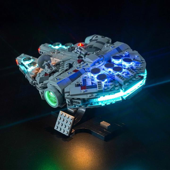 Actual product image BrickBling LED light set for LEGO Star Wars: Millennium Falcon (75375) incl. remote control