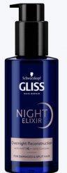 Productafbeelding Schwarzkopf Gliss Nacht Elixir Reconstructie Regenererende Nachtbehandeling Zonder Spoelen Voor Beschadigde En (100 ml)