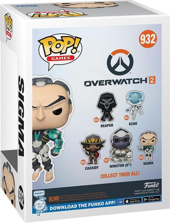 Actual product image Funko Overwatch 2 POP! Games Vinyl figurine Sigma 9 cm