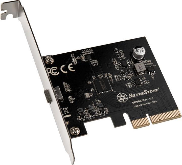 Image du produit Silverstone SST-ECU06, Carte d'interface USB-C 3.2 Gen 2x2 - PCIe
