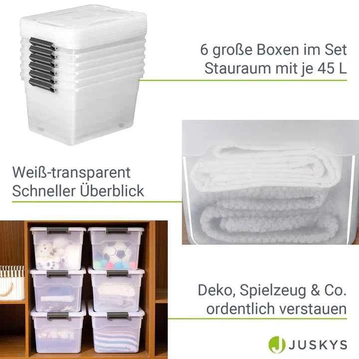 Produktbild Juskys Aufbewahrungsbox mit Deckel (45 l)