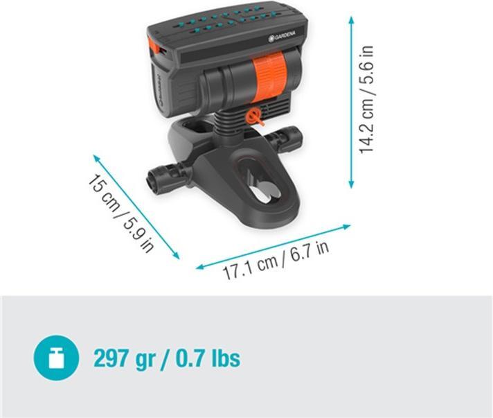 Immagine prodotto Gardena Irrigatore quadrato Micro-Drip-System OS 90 (Irrigatore quadrato)