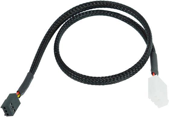 Produktbild Phobya Durchflusssensorkabel 3 Polig 40cm Schwarz gesleevt