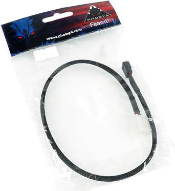 Produktbild Phobya Durchflusssensorkabel 3 Polig 40cm Schwarz gesleevt