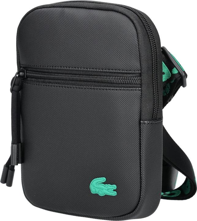 Produktbild Lacoste Small LCST Slimline Piqué Tasche - Schwarz