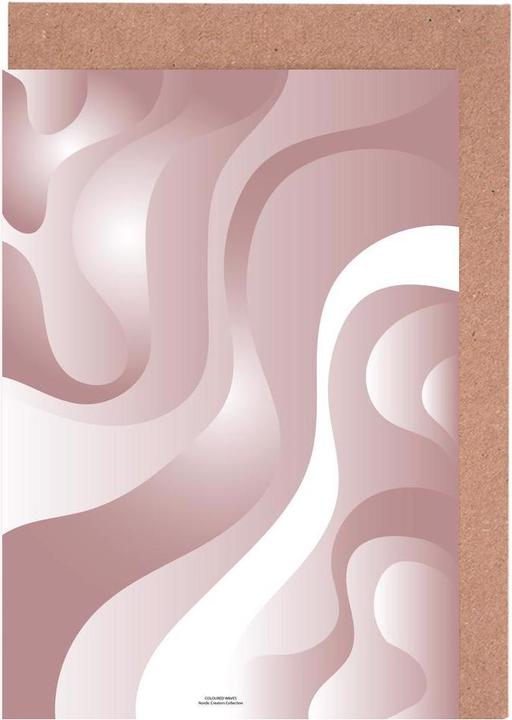 Image du produit Juniqe Coloured Waves - Pink - Abstrait & géométrique (15 pcs)
