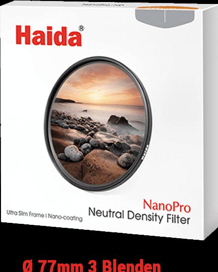 Haida ND Filter Graufilter 3 Blenden 77 mm von (77 mm, Filtre gris neutre, 77 mm)