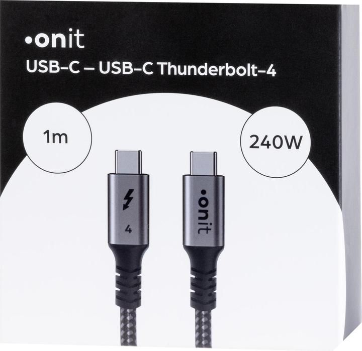Produktbild Onit USB C – USB C (1 m, USB 4.0, 240 W)
