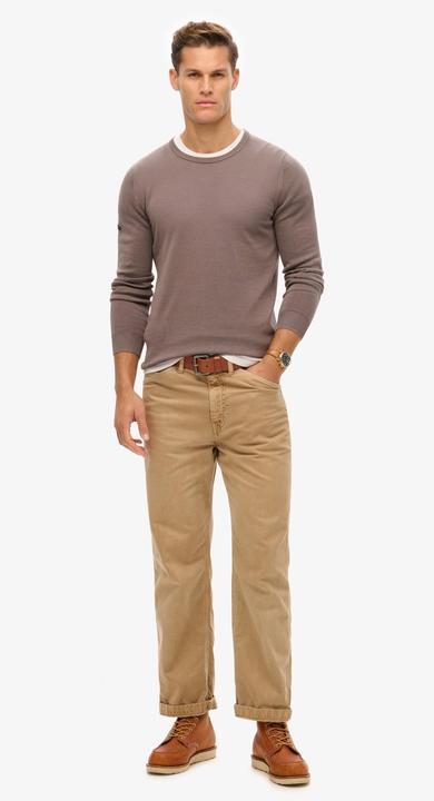 Immagine prodotto Superdry Leichtes Essentials Strick-Sweatshirt mit Rundhalsausschnitt (L)