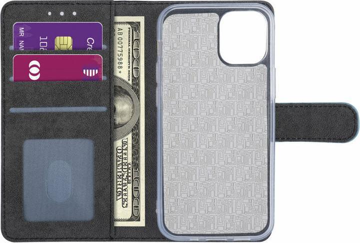 Produktbild Ambiance1 Handyhülle iPhone 12 Mini - Book-Case Kunstleder Blau (Apple iPhone 12 mini)