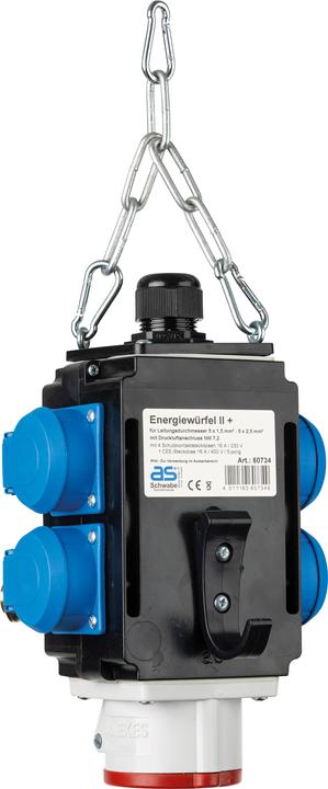 Produktbild As - Schwabe Energiewürfel mit Druckluftanschluss (6 x, CEE, CEE 7/3)