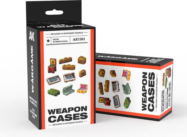 Produktbild AK Interactive WEAPON CASES SCENOGRAPHY WARGAME SET (30-35MM)