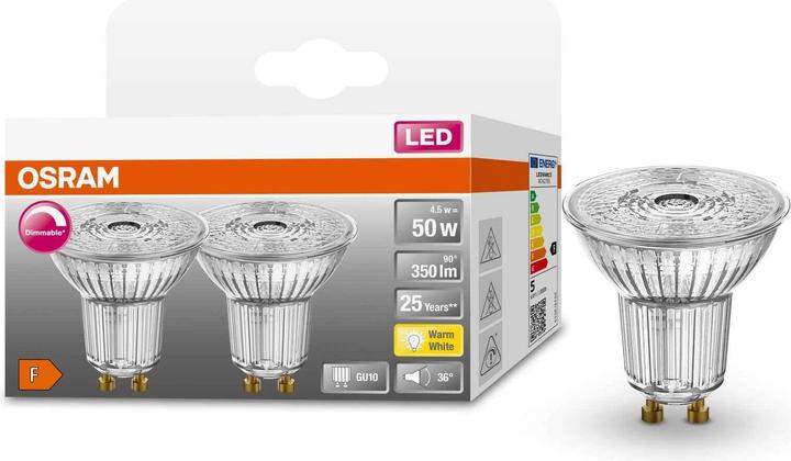 Produktbild Osram Led Superstar Par16 (GU10, 4.50 W, 350 lm, 2 x, F)
